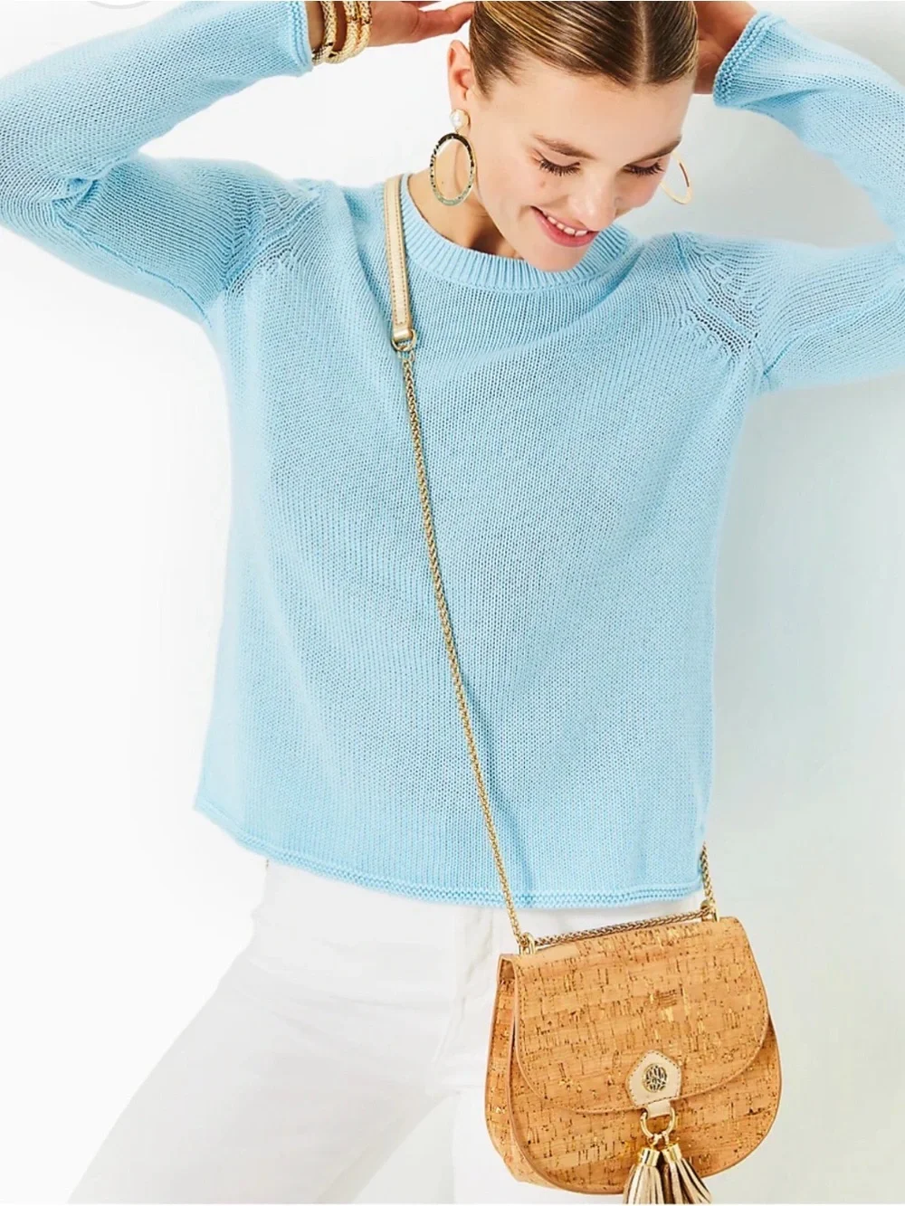 Lilly Pulitzer Kellyn Sweater in Hydra Blue - Picture 1 of 7